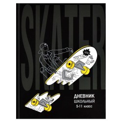 Дневник Феникс 60095 "Скейт Арт" 5-11 классы, твердый переплет