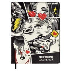 Дневник Феникс 66472 "Герои аниме" тв. переплет, иск. кожа