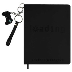 Дневник Феникс 68778 "Геймер" тв. переплет, иск. кожа, брелок