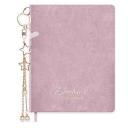 Дневник Феникс 72513 "Брелок на пыльно-розовом" тв.переплет, иск.кожа, брелок
