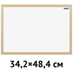 Доска магнитно-маркерная  34,2*48,4см OfficeSpace 307404 деревянная рамка