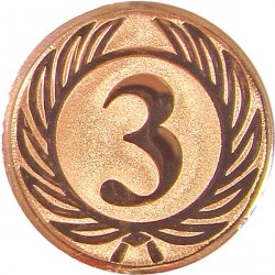 Эмблема Мир Знаков D1-A38/В 3 место (D-25 мм)
