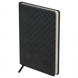 Ежедневник 2025г. БиДжи DdA5_61137 "Pattern. Graphite" А5, 176л., темно-серый, кожзам