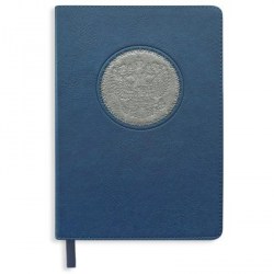 Ежедневник Альфа-Тренд 310001 "РОССИЯ" А5, 144л. синий+серый