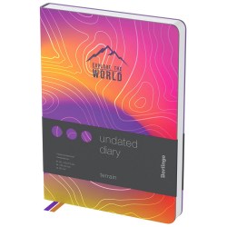 Ежедневник Berlingo UD2_02S09 А5 "Terrain" 136л, серебряный срез 338511