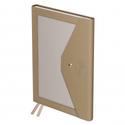 Ежедневник БиДжи DuA5_22784 А5 "Clutch. Beige" тв. переплет недатир, кожзам, бежевый, внешний карман