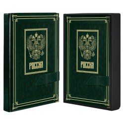 Ежедневник Феникс 63938 А5+ 192л. САРИФ ЗЕЛЕНЫЙ полудатир, кожзам