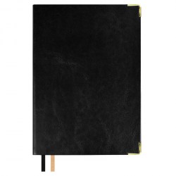 Ежедневник Феникс 67245 А5 160л. "#ИЛОН МАСК" черный, кожзам