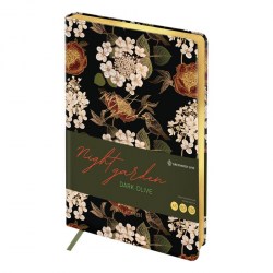Ежедневник Greenwich Line ENA5_44975 "Night garden. Dark olive" A5, 136л., недатир, кожзам 342851