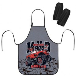 Фартук Юнландия 271046 "Truck race" с нарукавниками 45*54см