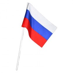 Флаг Сургут 15*22см (шелк) на пласт.трубочке ФР-00001428