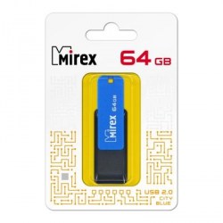 Флэш-диск Mirex CITY BLUE 64GB ecopack 13600-FMUCIB64