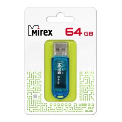 Флэш-диск Mirex ELF BLUE 64GB ecopack 13600-FM3BEF64