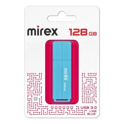 Флэш-диск Mirex LINE BLUE 128GB USB 3.0 ecopack 13600-FM3LB128