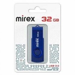 Флэш-диск Mirex SWIVEL DEEP BLUE 32GB USB 3.0 ecopack 13600-FM3BSL32