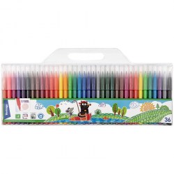 Фломастеры 36цв. Berlingo WP00636 "Жил-был кот" смываемые 297228