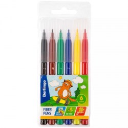 Фломастеры  6цв. Berlingo WP00606 "Жил-был кот" смываемые 231621