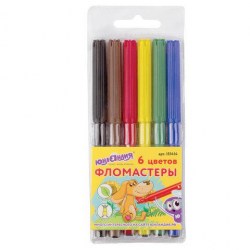 Фломастеры  6цв. Юнландия 151414 "Уроки рисования" 