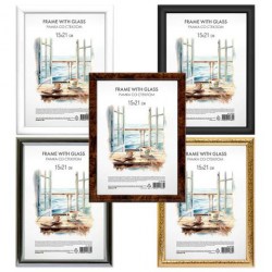 Фоторамка  Brauberg 391382 "Нit3" 15*21см, со стеклом, ассорти