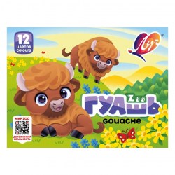 Гуашь 12цв. Луч 19С1252 ZOO 15мл к/кор 061568