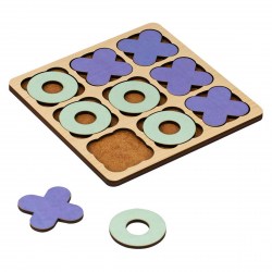 Игра-головоломка ТРИ СОВЫ ГЛ00010 "Классическая" крестики-нолики, дерево, 10 фигур 345534 