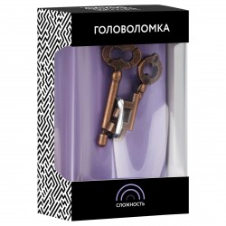 Игра-головоломка ТРИ СОВЫ PMb_16940 "Ключи" метал., 2 уровень сложности 370199