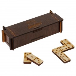 Игра настольная ТРИ СОВЫ НИ_49728 "Домино", фанера, шкатулка из ХДФ 349707
