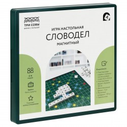 Игра настольная ТРИ СОВЫ НИ_54129 "Словодел Магнитный"  22,5*22,5см, пласт. коробка 359402