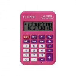 Калькулятор  CITIZEN LC-110NR- РК 8 разрядов 58*88*11мм розовый 281539