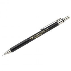 Карандаш авт. 0,5мм Faber-Castell 130619 "TK-Fine 1306" с ластиком, черный корпус 289773