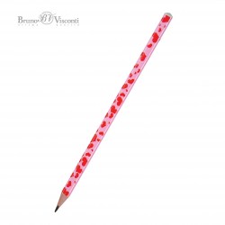 Карандаш ч/г Bruno Visconti 21-0030/10 HB "Heppy Graphix" Розовые сердца 
