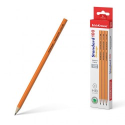 Карандаш ч/г  ErichKrause 55260 "Standard 101 Orange" НВ шестигранный