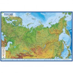Карта России.Физическая 1:7,5М 1160*800мм интерактивная КН053