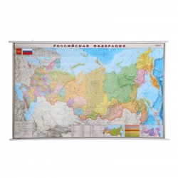 Карта России.Политико-административная 1:5,5М, 1560*1010мм лам. на рейках ОСН1224087