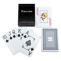 Карты игральные 456134 "Poker club", ассорти, 54 шт. с пластиковым покрытием