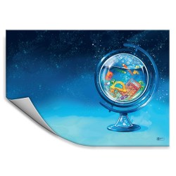 Клеенка для уроков труда 66035 "Глобус" 50*70см /Феникс/