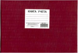 Книга учета 19С1 96л. А4 клетка бумвинил с вырубкой альбом/формат (КБК)