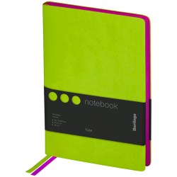 Книжка зап. Berlingo NB0_87502 А5 "Fuze" 80л кожзам, салатовый 276489