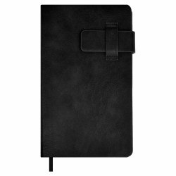 Книжка зап. Феникс 64055 "Шевиот" А6+, 120л., черная