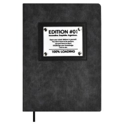 Книжка зап. Феникс 67694 "Канвас экстра"А5+, 96 л., черная