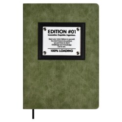 Книжка зап. Феникс 67696 "Канвас экстра"А5+, 96 л., зеленый