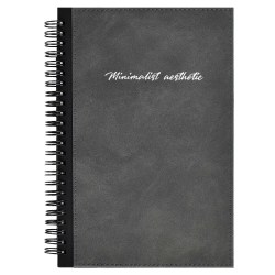 Книжка зап. Феникс 67699 "Нубук" А5, 96л., серая, на гребне