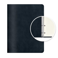 Книжка зап. Феникс 70716 "Амедео" А5+, 120л., синий, клетка, на кольцах