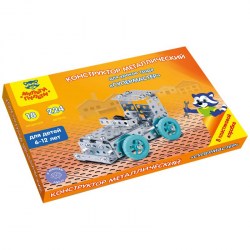 Конструктор металлический КМ_18713 №2 "Мульти-Пульти" Супер Мастер 224 эл. для уроков труда