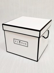 Коробка подарочная Мистер Шар K-1175/739 белая 21,5*21,5*18см