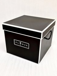 Коробка подарочная Мистер Шар K-1178/739 черная 21,5*21,5*18см