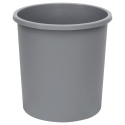 Корзина д/бумаг КР42 литая серая 18л. /Стамм/ 323982