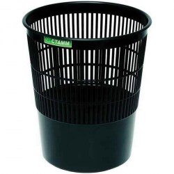 Корзина д/бумаг КР51 сетчатая черная 14л. (Стамм)