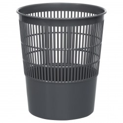 Корзина д/бумаг КР52 сетчатая серая 14л. /Стамм/