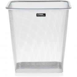 Корзина д/бумаг СТАММ КР-30845 20л, сетчатая, металлическая, серебристая 355987